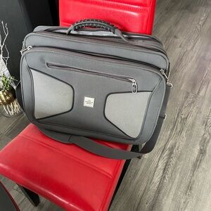 Grey Shaper Image  Laptop Briefcase - Unbranded Professional Messenger Bag